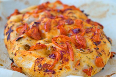Focaccia aus Kartoffelteig
