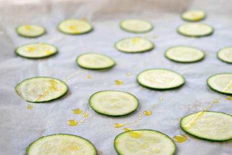 Zucchini Chips aus dem Ofen