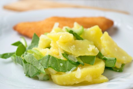Kartoffelsalat mit Mini Pak Choi