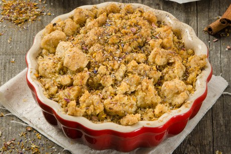 Flower Power Streusel Äpfel