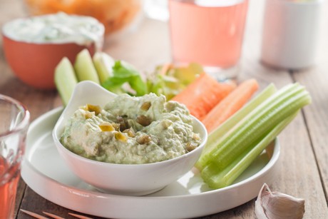 Zucchinimus mit Feta