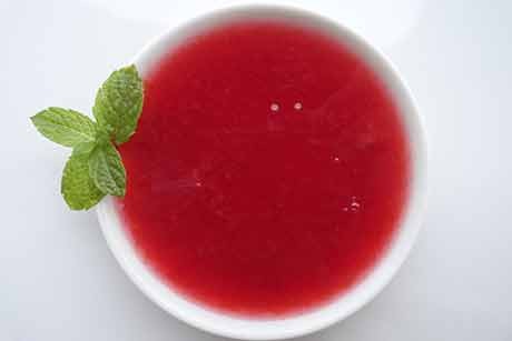 Fruchtspiegel für Panna Cotta