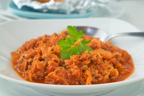 Sauerkraut mit Faschiertem