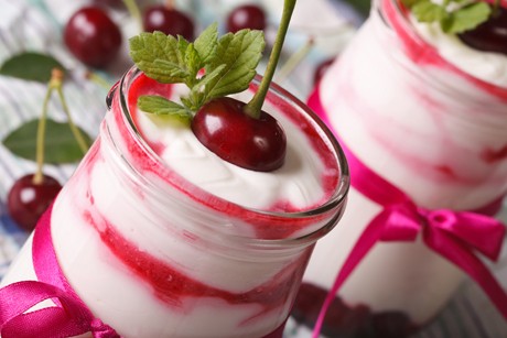 Kirsch-Bananen-Dessert