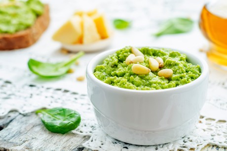 Spinatpesto
