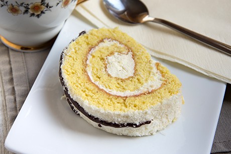 Bananenroulade mit Buttercreme