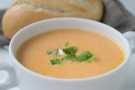 Hausgemachte Süßkartoffelsuppe