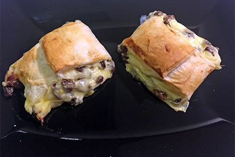 Puddingschnecken aus Blätterteig