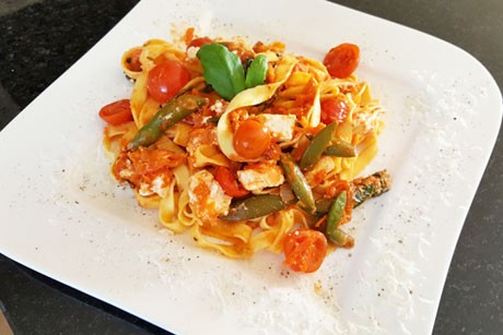 Tagliatelle mit Schafskäse
