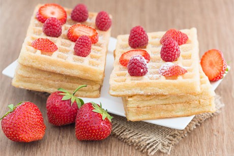 Topfenwaffeln