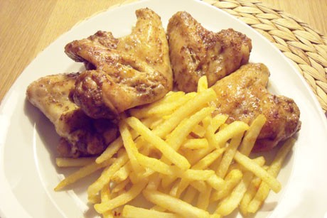 Flieten; Chicken Wings, mariniert