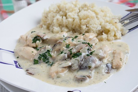 Putengeschnetzeltes mit Karfiolpüree