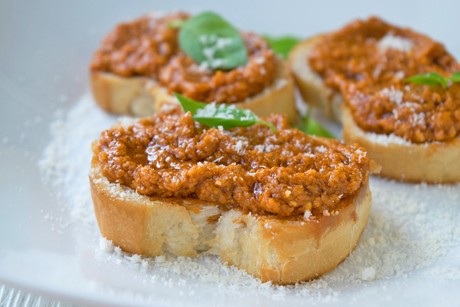Pesto-Tomaten-Toast