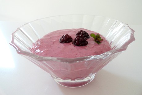 Brombeerpudding