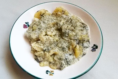 Dillsauce mit Kartoffeln