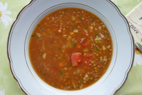 Linsensuppe mediterran
