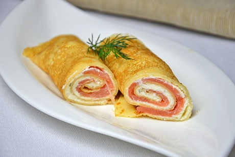 Wraps mit Lachsfülle