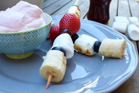 Marshmallow-Obstspieße