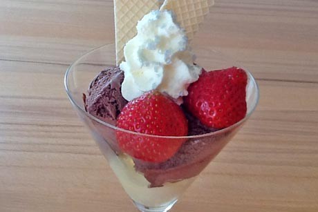 Glitzer Eisbecher