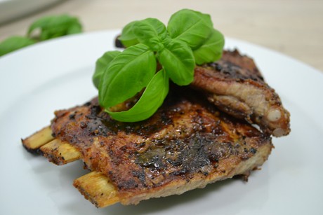 Gegrillte Spareribs
