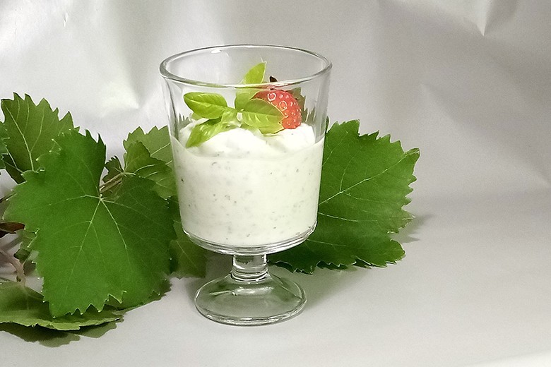 Basilikum Mousse