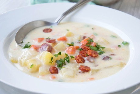 Cabanossi-Käse-Suppe