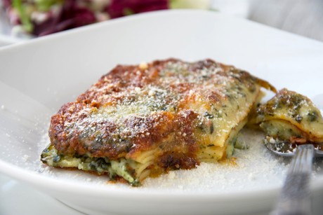 Lasagne mit Ricotta und Spinat
