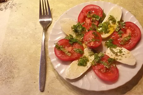 Tomaten mit Mozzarella