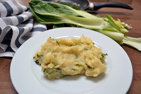 Kartoffelpüree mit Pak Choi