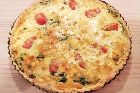 Spinat-Tomaten-Quiche
