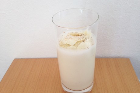 Bananenmilch mit Eis