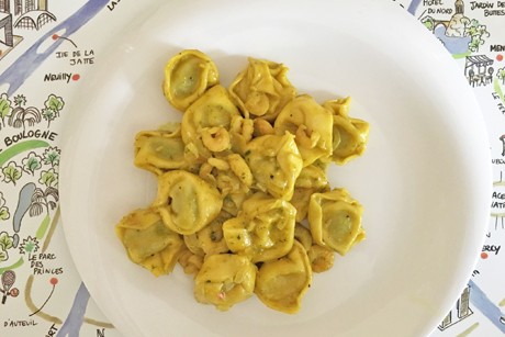 Tortellini mit Krabben