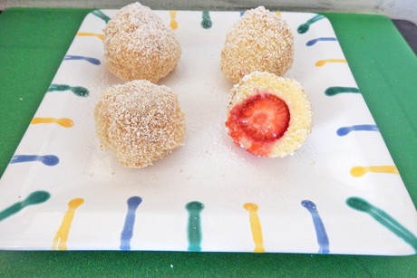 Erdbeerknödel