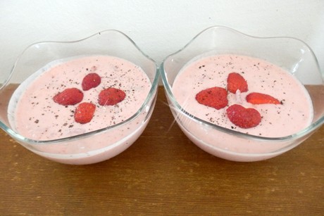Erdbeerjoghurt mit Vanille