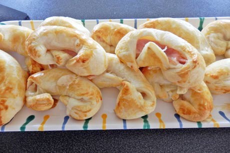 Schinken-Käse-Kipferl