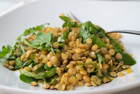 Linsen-Rucola-Salat