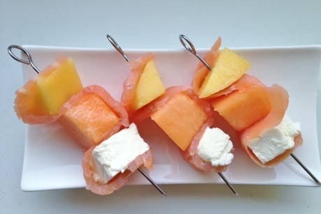 Lachsspießchen