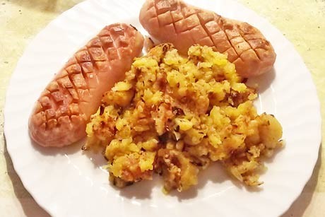 Röstkartoffel mit Augsburger