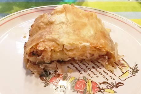Kartoffel-Kraut-Strudel