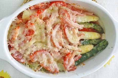 Spargel überbacken
