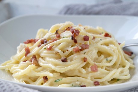 Spaghetti mit Lauch