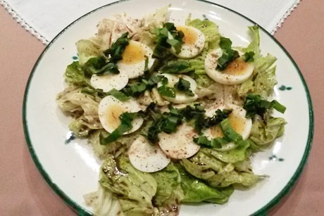 Eiersalat mit Bärlauch