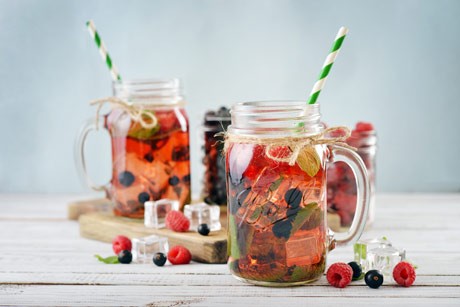 Himbeer-Ribisel-Limonade