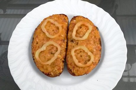 Überbackenes Schwarzbrot