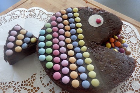 Süße Fischtorte mit Smarties