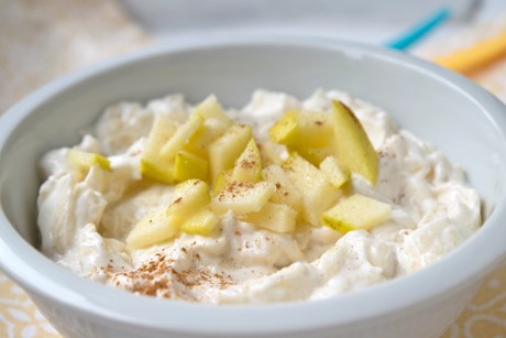 Joghurtcreme mit Äpfel