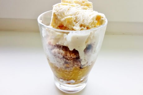Schichtdessert Nuss-Mango