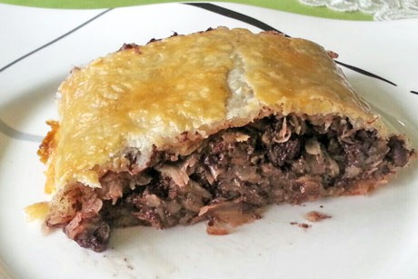 Blutwurst-Sauerkraut-Strudel