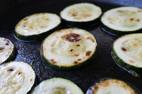 Zucchini gebraten