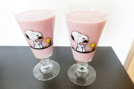 Erdbeer-Bananen-Milchshake